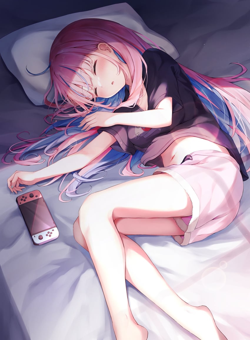 minato aqua and neko (hololive) drawn by shishou_(doragyurosu)