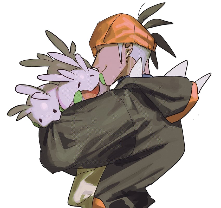 raihan and goomy (pokemon and 1 more) drawn by ken_(knn_2_28)