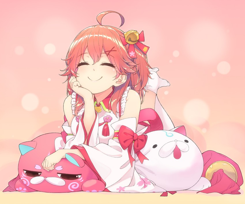 sakura miko, 35p, and kintoki (hololive) drawn by hakui_ami