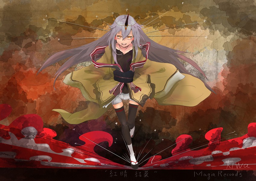 kureha yuna (mahou shoujo madoka magica and 1 more) drawn by kiwa_(soek)