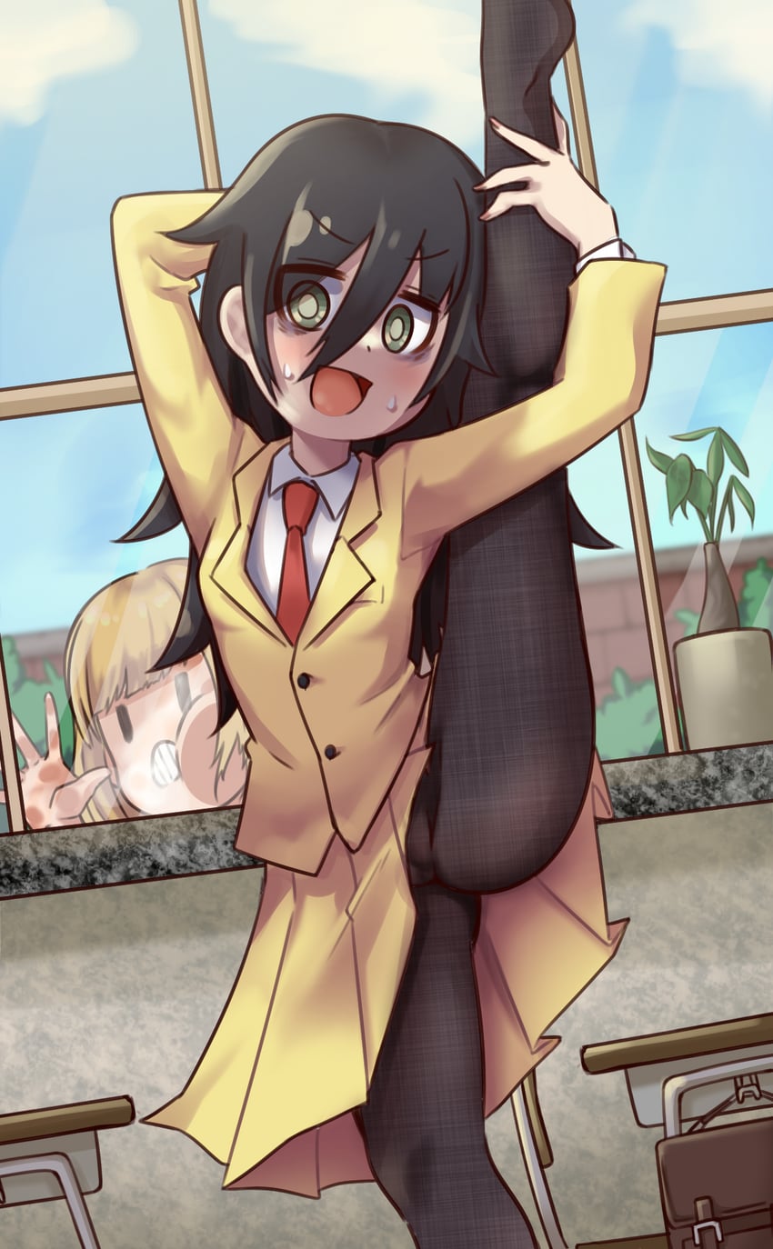 kuroki tomoko and uchi emiri (watashi ga motenai no wa dou kangaetemo omaera ga warui!) drawn by tomoko908_(nap4342)