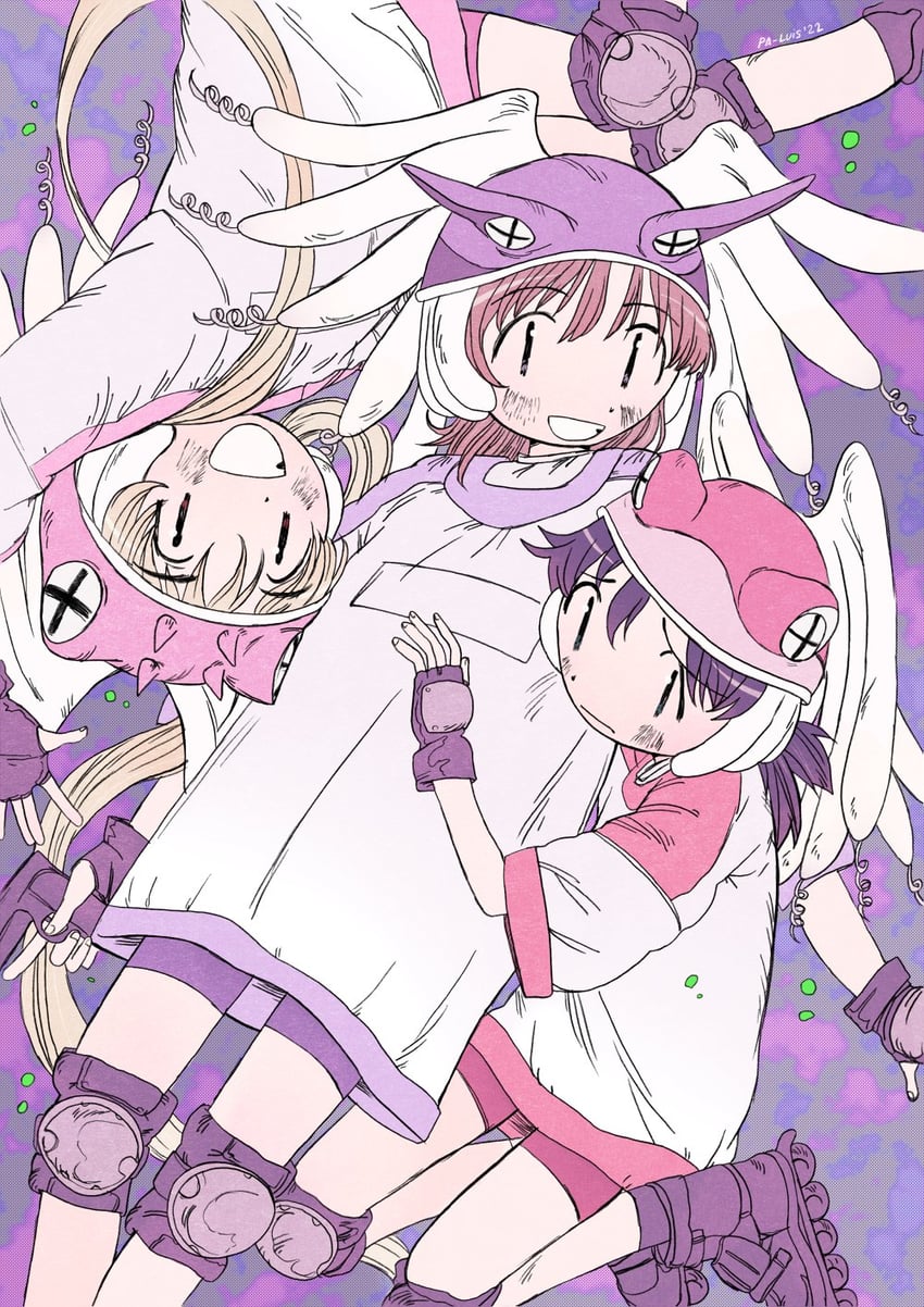 ootani yuri, tomine kasumi, and kawamura kumi (alien nine) drawn by pa_luis