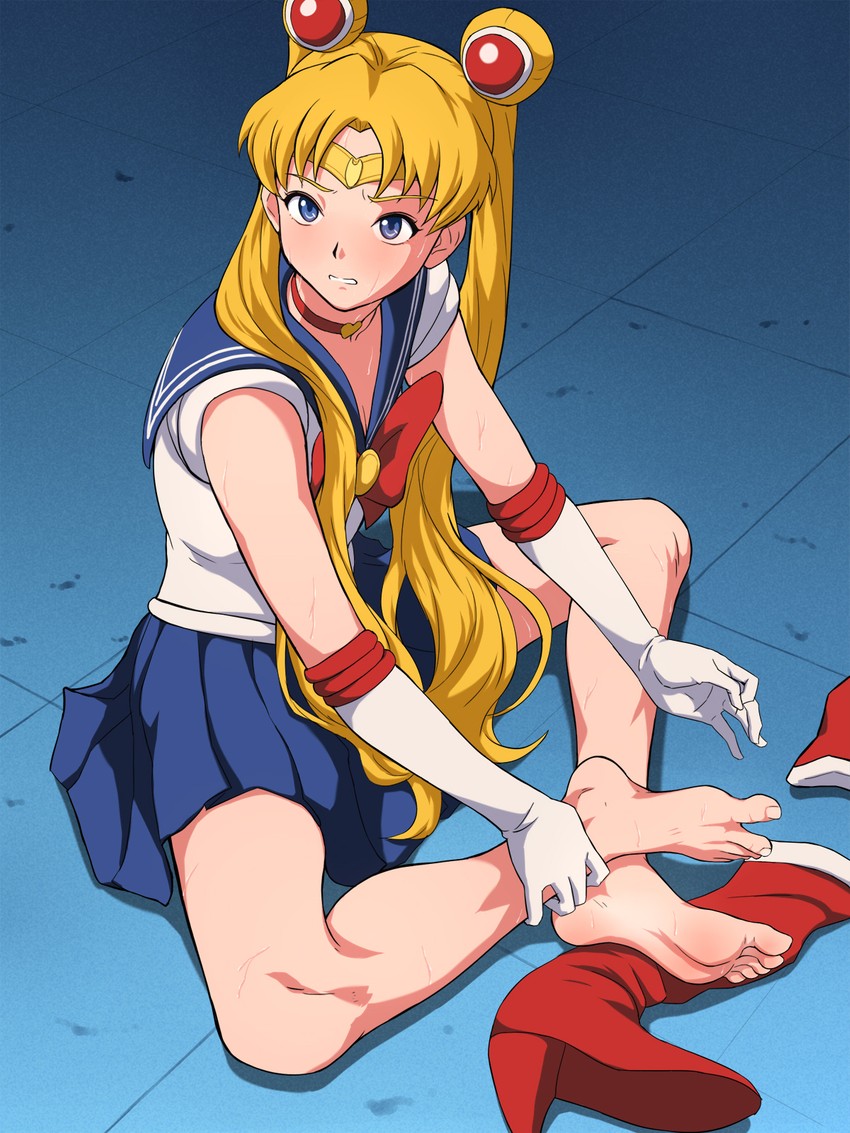 tsukino usagi and sailor moon (bishoujo senshi sailor moon and 1 more) drawn by maku_(l-u)
