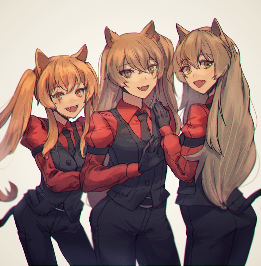 ump45, ump9, cerberus, and ump40 (girls' frontline and 1 more) drawn by xanax025