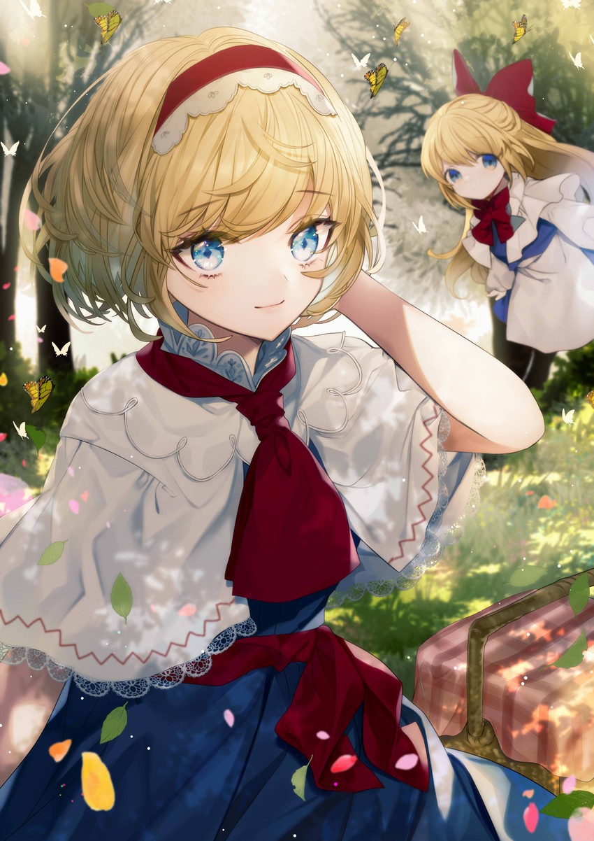 alice margatroid and shanghai doll (touhou) drawn by daimaou_ruaeru