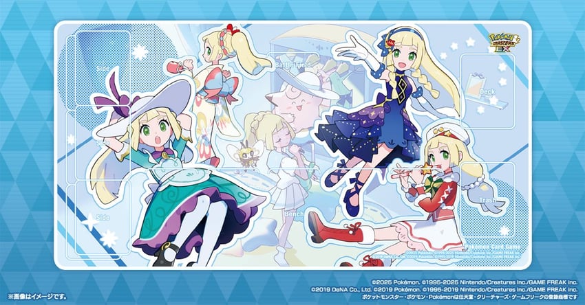 clefairy, ribombee, and lillie (pokemon and 3 more) drawn by mizutani_megumi