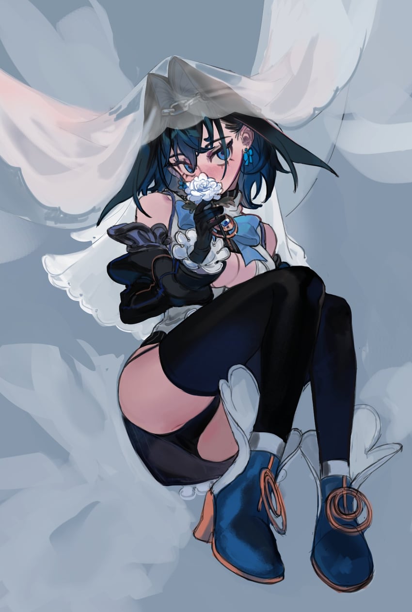 ouro kronii (hololive and 1 more) drawn by eus_ing