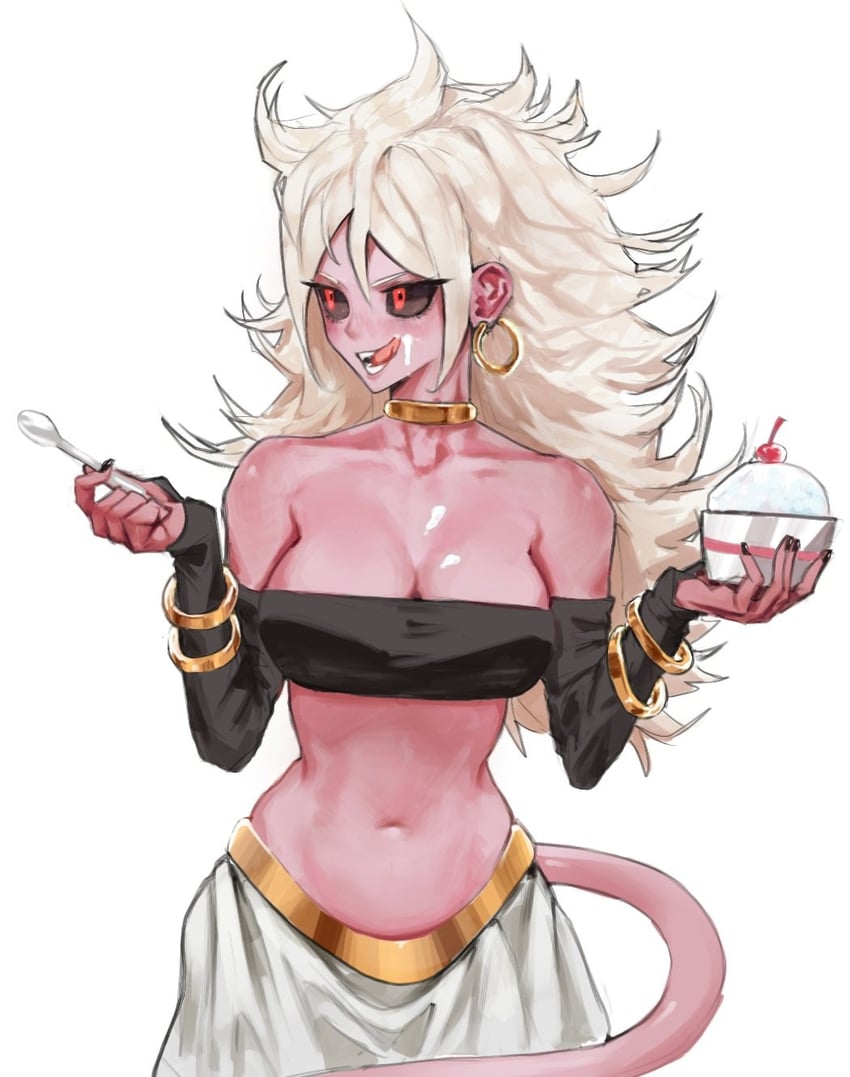 android 21 and majin android 21 (dragon ball and 1 more) drawn by nnsee_d