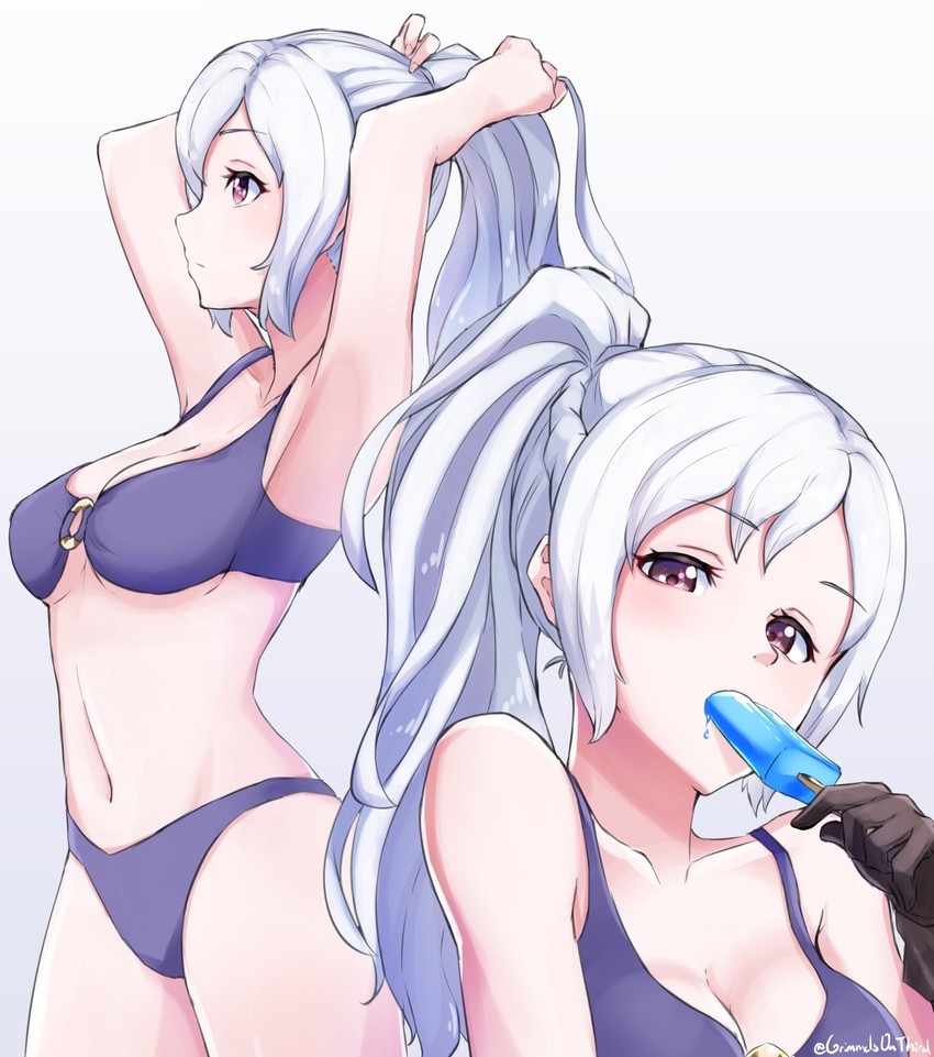 female robin (fire emblem and 2 more) drawn by grimmelsdathird