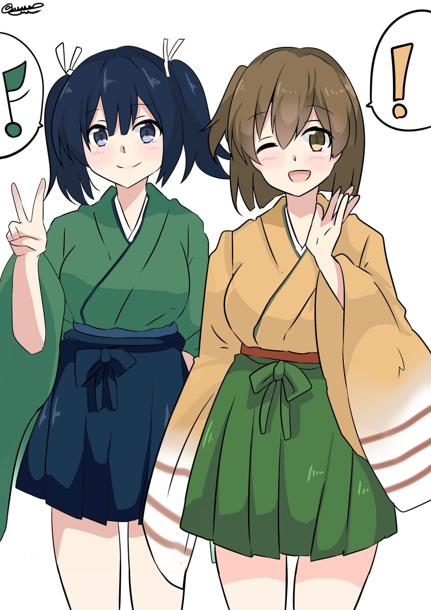 souryuu and hiryuu (kantai collection) drawn by noruren