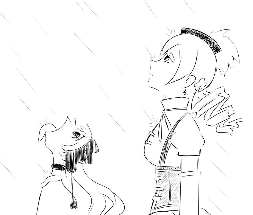tomoe mami and momoe nagisa (mahou shoujo madoka magica) drawn by ironcarbon_wolf