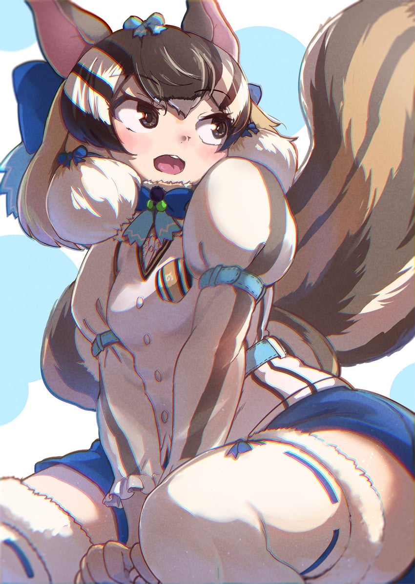 siberian chipmunk (kemono friends and 1 more) drawn by okyao
