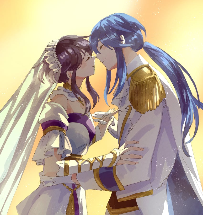 seliph and larcei (fire emblem and 2 more) drawn by fusenryo