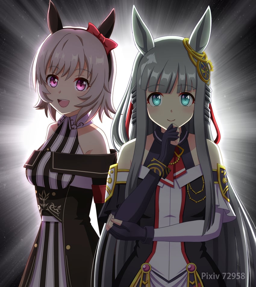 curren chan and chrono genesis (umamusume) drawn by kasumi_uzuki