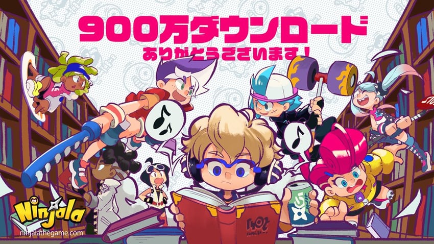 gumchi, kappei, van, berecca, lucy, and 4 more (ninjala and 1 more) drawn by rianti-wong