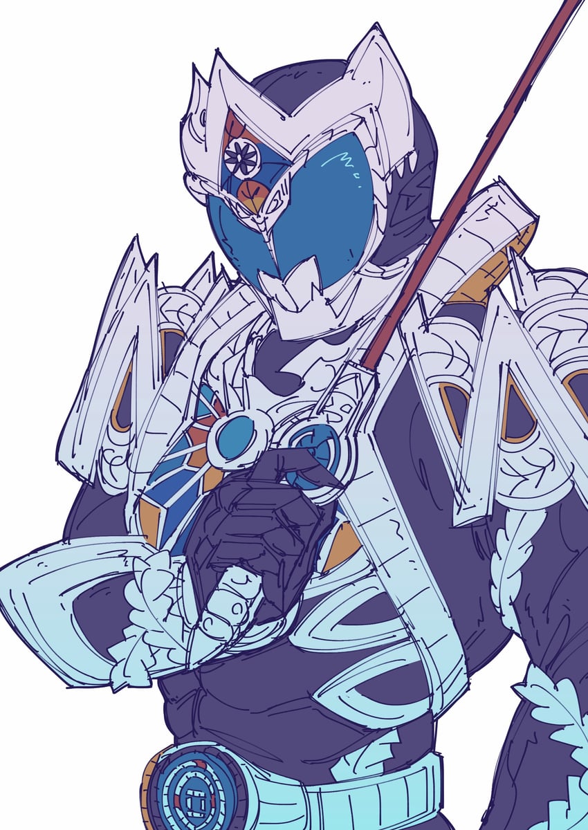 kamen rider saga (kamen rider and 1 more) drawn by mori_(enignuma797)