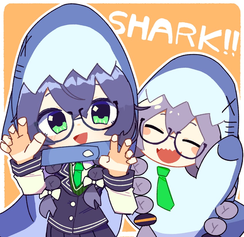 kizuna akari and hanakuma chifuyu (vocaloid and 3 more) drawn by konohoshi