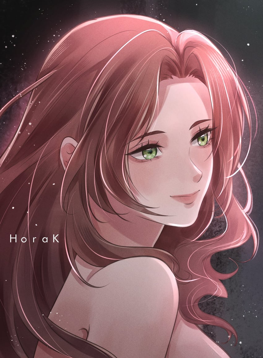 aerith gainsborough (final fantasy and 3 more) drawn by hora_k