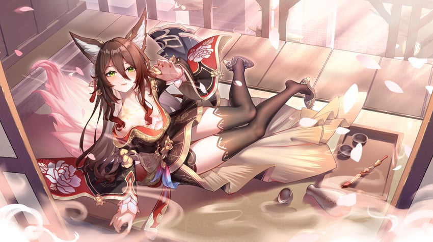 tingyun and fugue (honkai and 1 more) drawn by feng_(zflpyj456852)