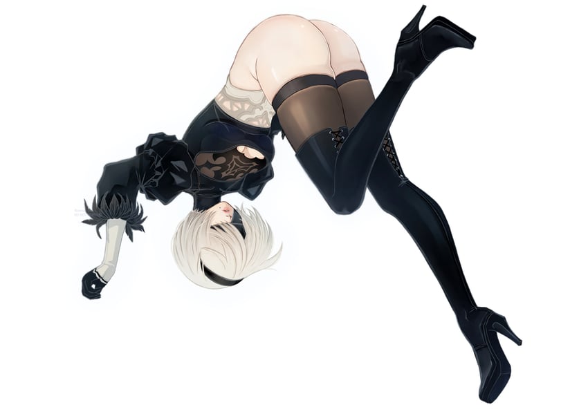2b (nier and 1 more) drawn by mitsuki_nite