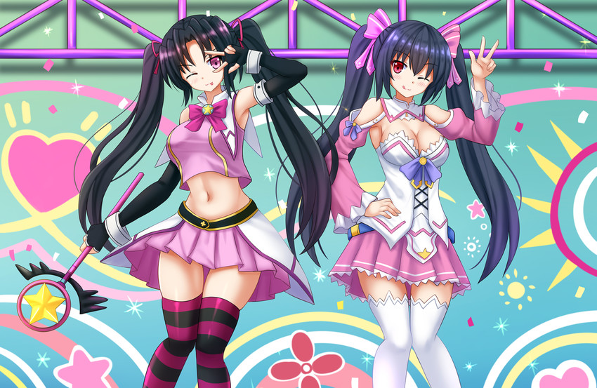 noire and serafall leviathan (neptune and 1 more) drawn by kazenokaze