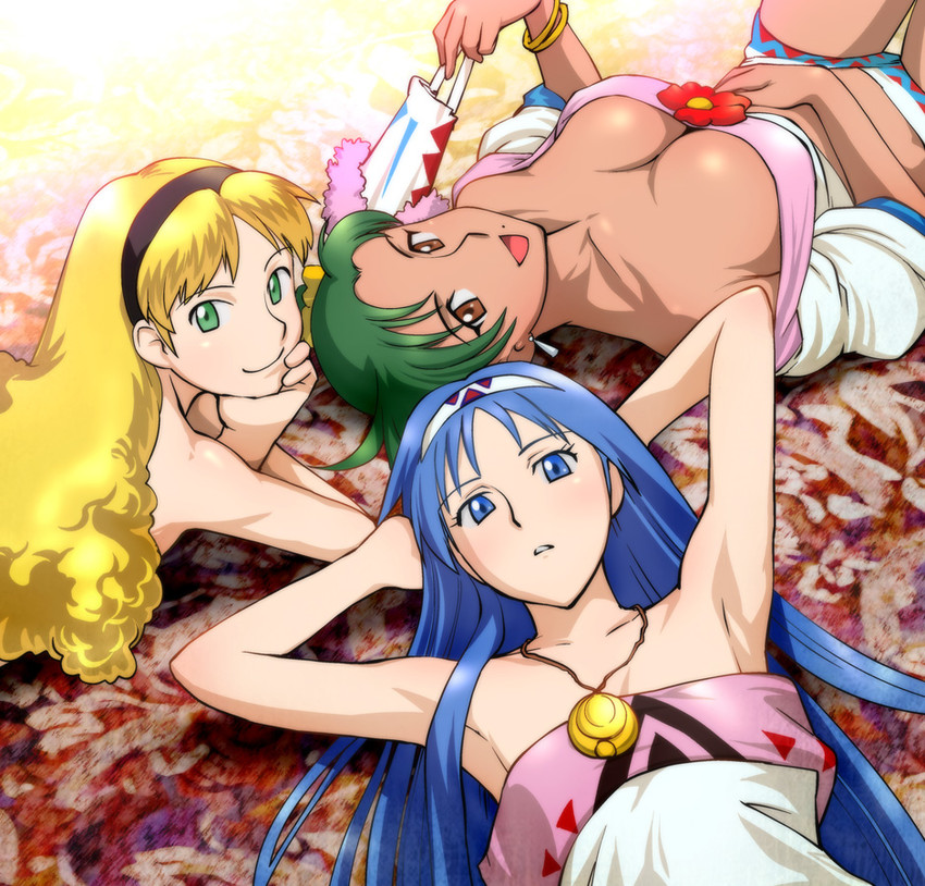 lucia, jean, and lemina ausa (lunar and 1 more) drawn by ueyama_michirou