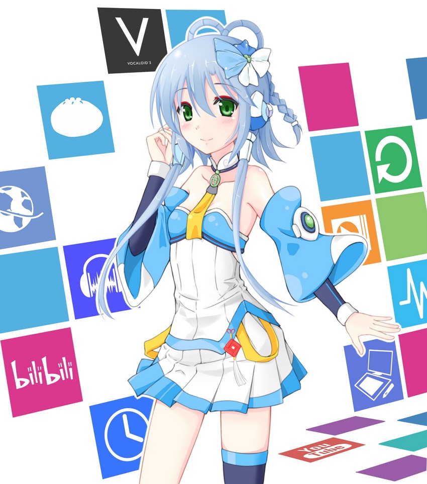 luo tianyi and luo tianyi v3 (vocaloid and 1 more) drawn by wulock