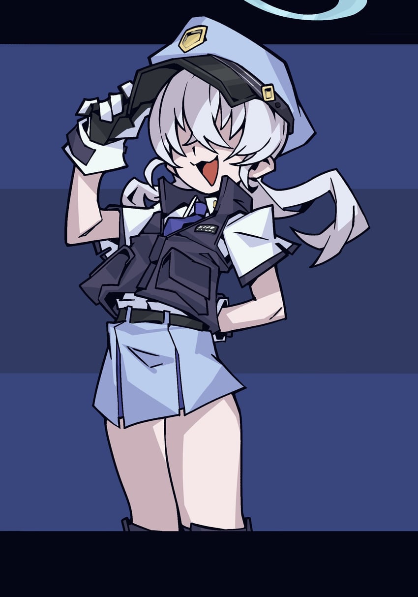 valkyrie police academy student (blue archive and 1 more) drawn by waa153