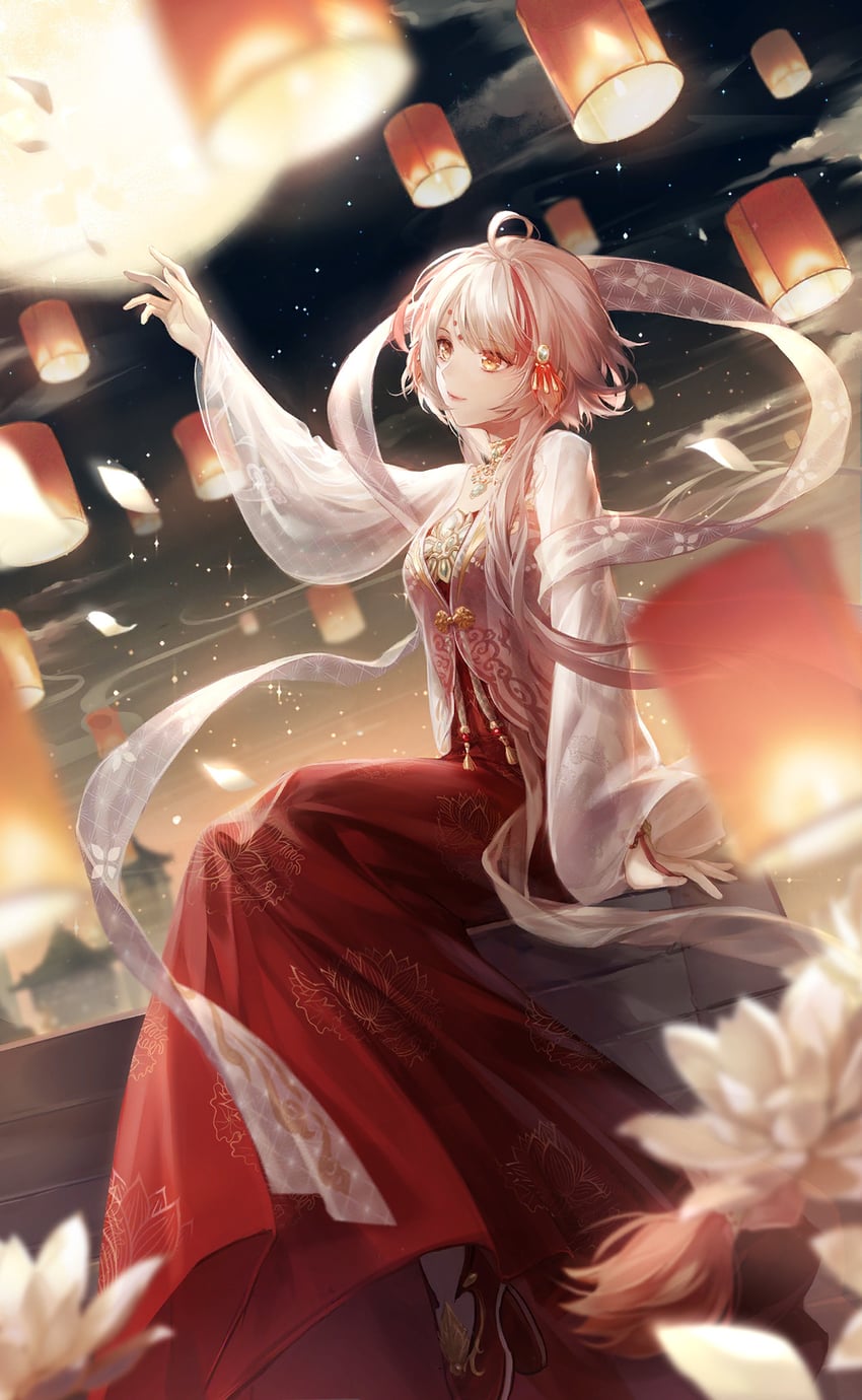 vermillion snow and sight of the moon (nikki and 1 more)