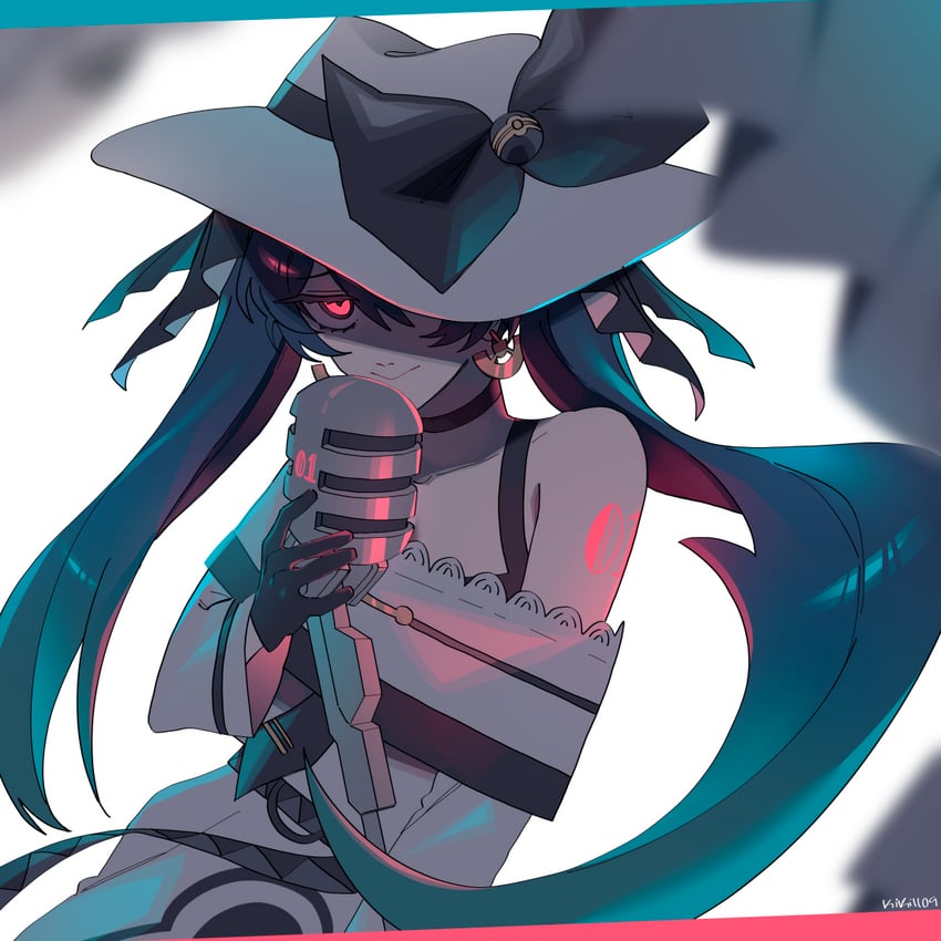 hatsune miku and dark miku (pokemon and 2 more) drawn by kiki1109
