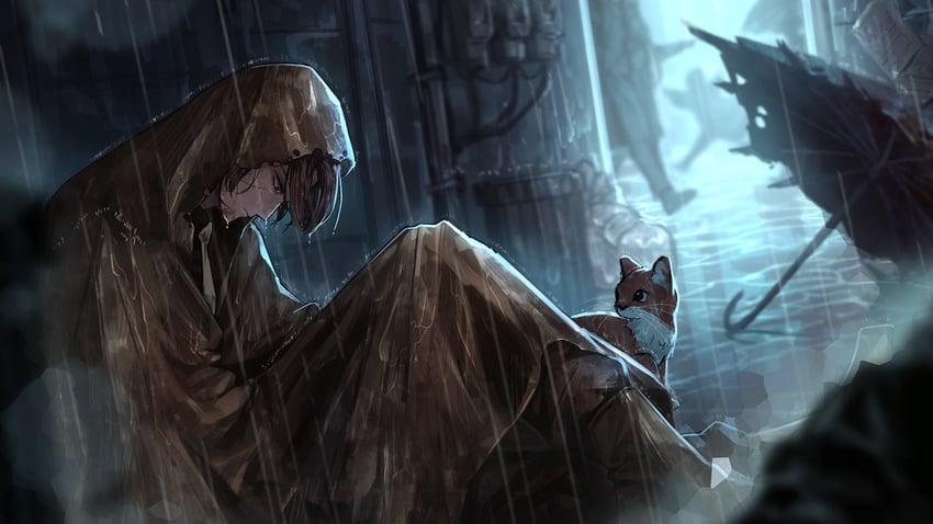 heathcliff (project moon and 1 more) drawn by nai_ga