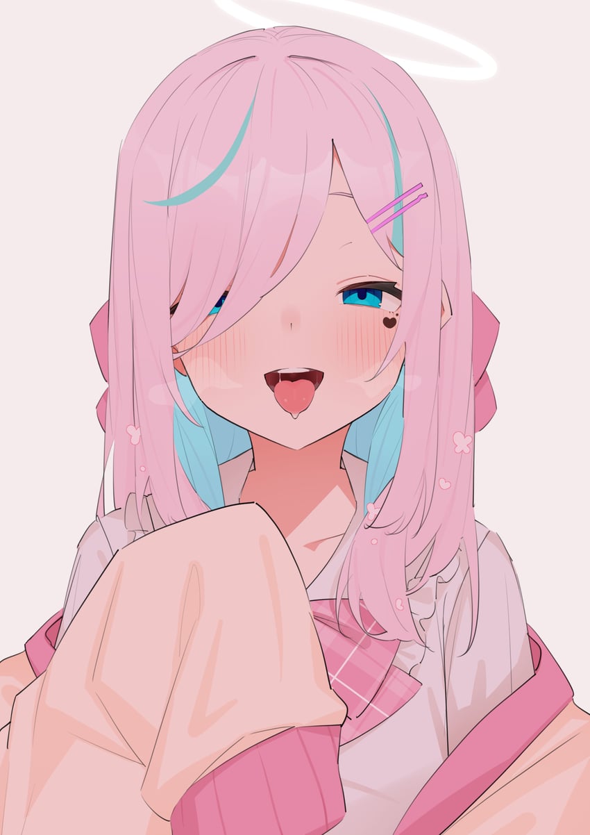 ilu fluor (indie virtual youtuber) drawn by katahaba_keiji