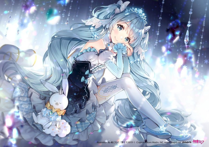hatsune miku, yuki miku, and rabbit yukine (vocaloid) drawn by ancotaku