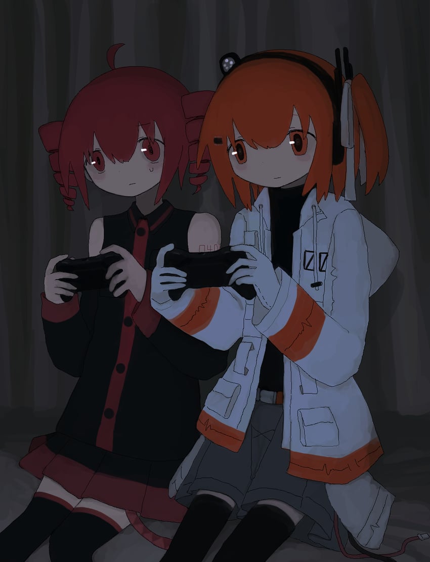 kasane teto and adachi rei (utau and 1 more) drawn by utsumi_shino