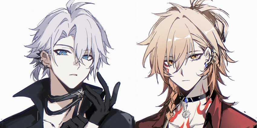 mydei and phainon (honkai and 1 more) drawn by anxilotus