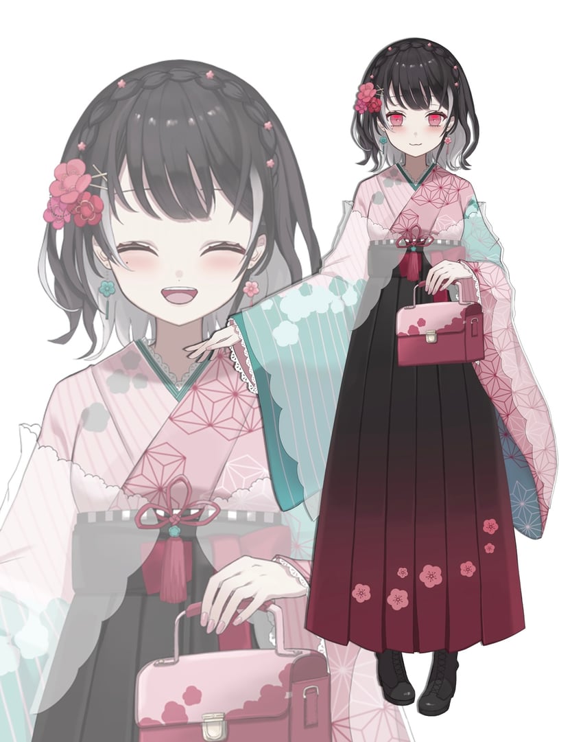 yuzuriha koto (indie virtual youtuber) drawn by kuleha_s