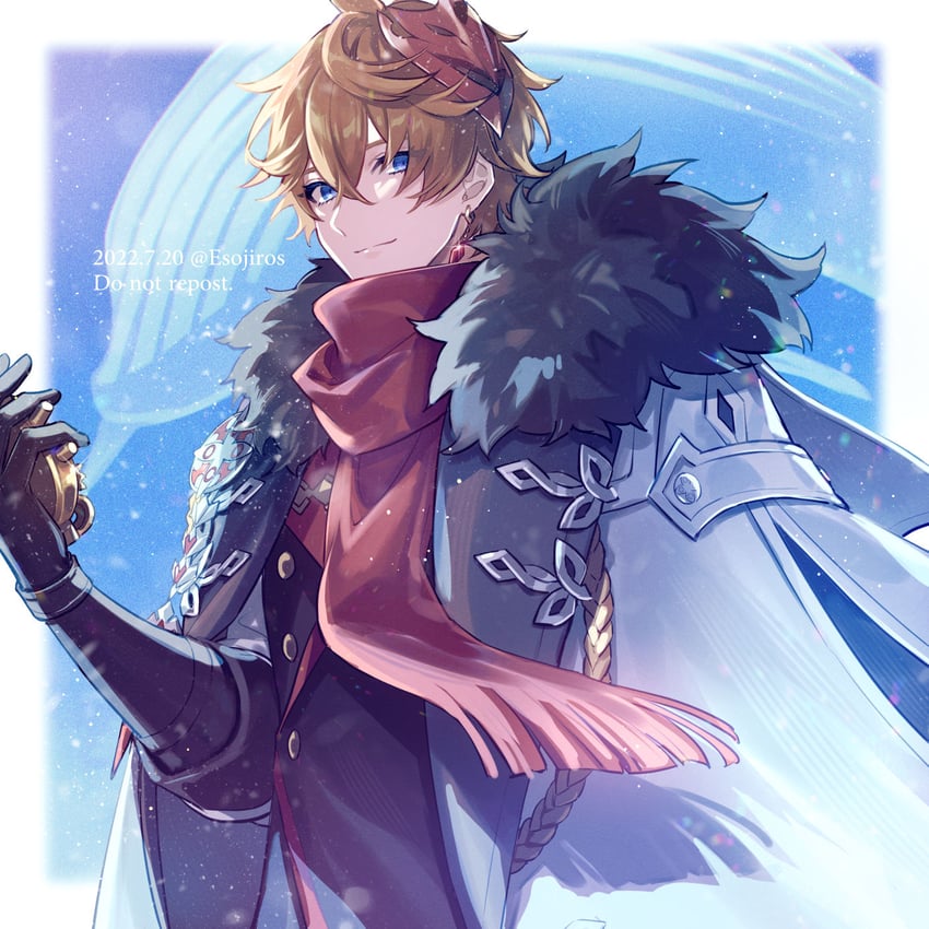 tartaglia (genshin impact) drawn by amaichi_esora