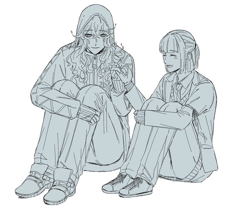 yuu and idia shroud (twisted wonderland) drawn by n0_2434
