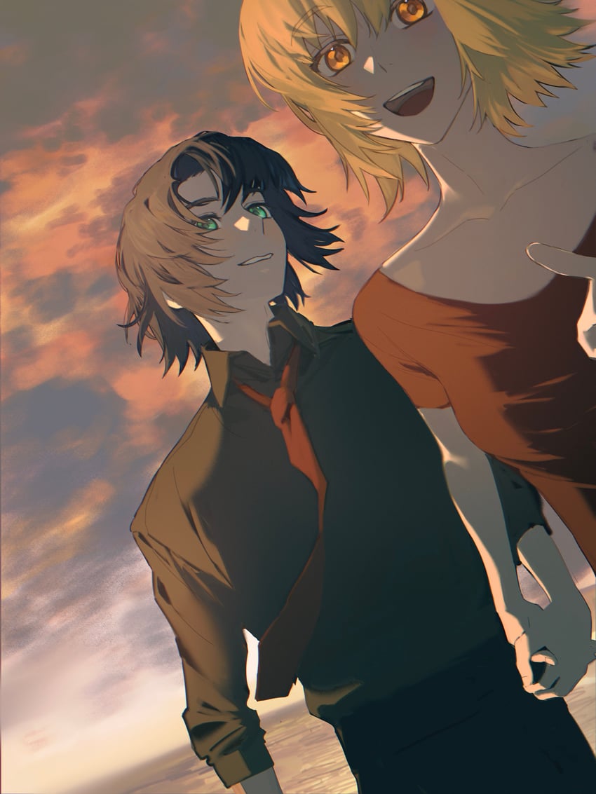 cagalli yula athha and athrun zala (gundam and 1 more) drawn by dssa193478