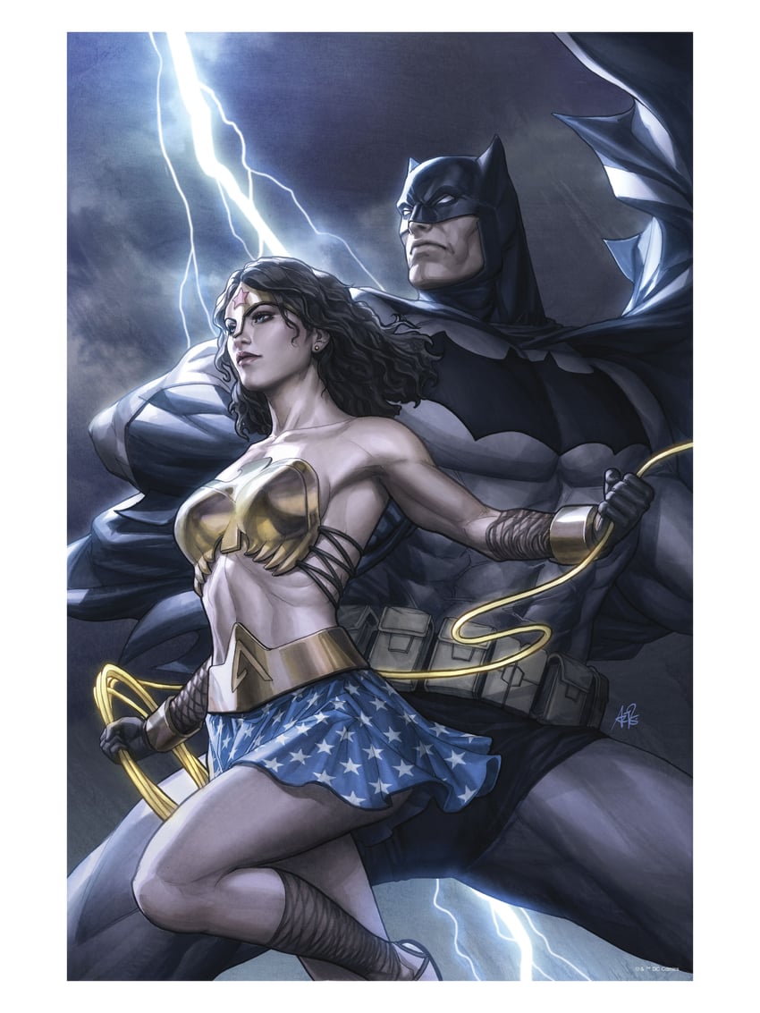 batman, wonder woman, and bruce wayne (dc comics and 2 more) drawn by stanley_lau