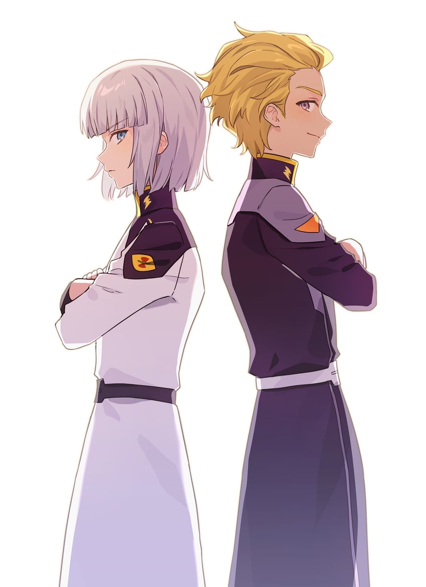 dearka elsman and yzak joule (gundam and 2 more) drawn by ymrxx_(kamihurai)
