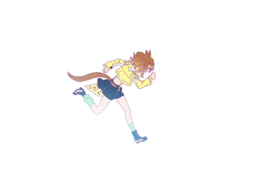 jungle pocket (umamusume and 1 more) drawn by duck_sal