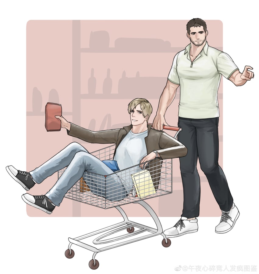 leon s. kennedy and chris redfield (resident evil and 2 more) drawn by bao_(bobobao21)