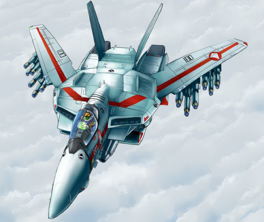 vf-1 and vf-1j (macross and 1 more) drawn by inui_(jt1116)