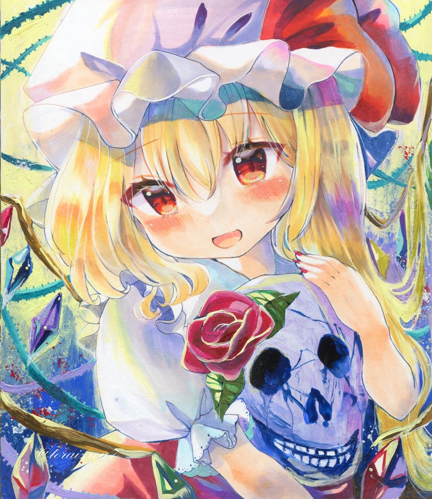 flandre scarlet (touhou) drawn by torajirou_(toraneko_zirou)