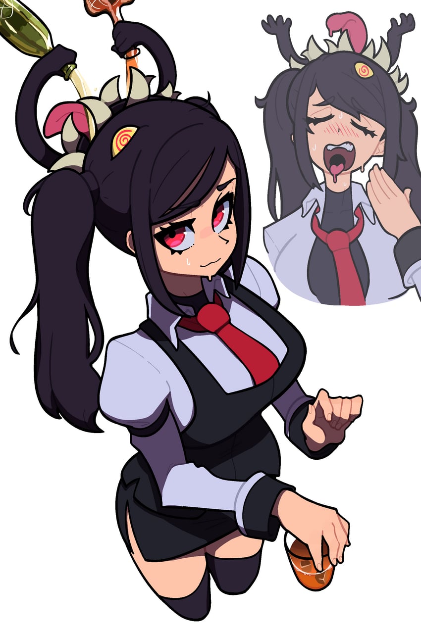 jill stingray, filia, and samson (skullgirls and 1 more) drawn by muds