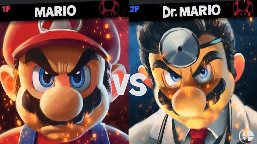mario and dr. mario (mario and 2 more) drawn by ya_mari_6363