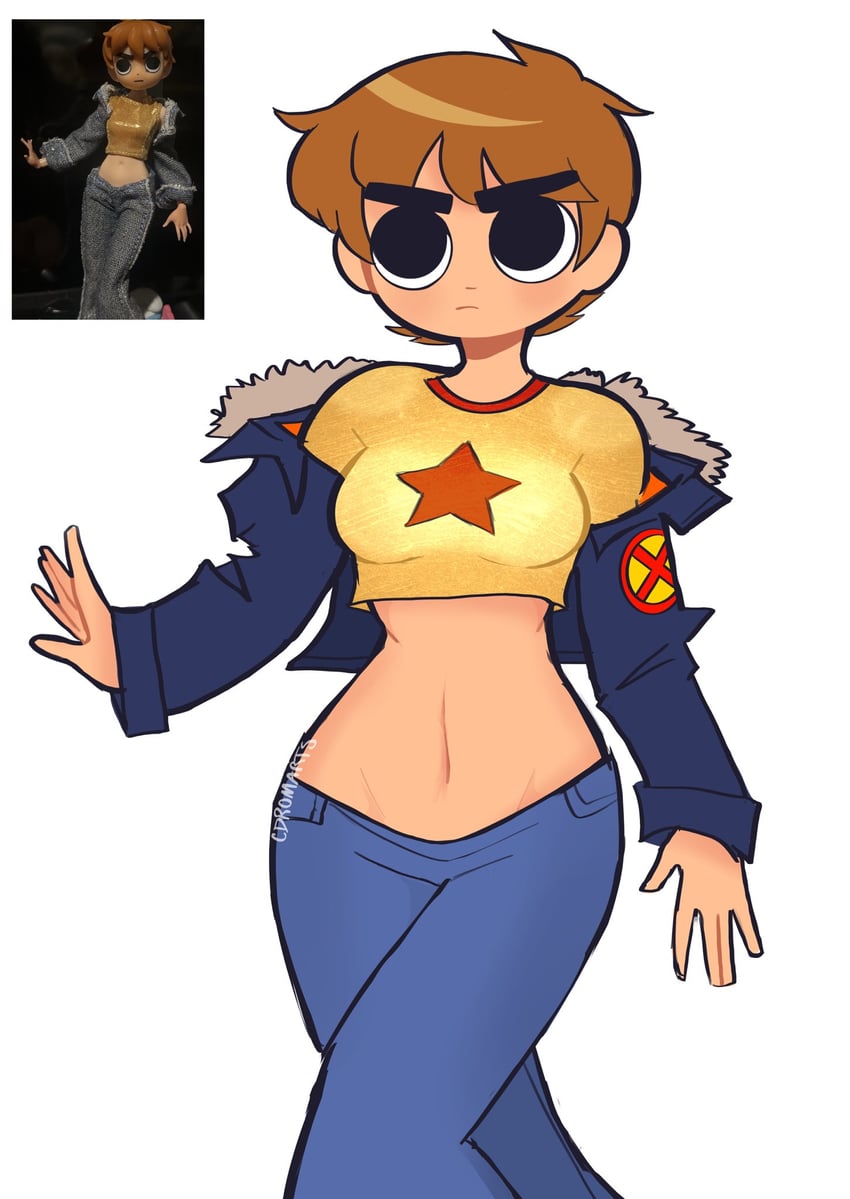 scott pilgrim (scott pilgrim and 1 more) drawn by cdromarts