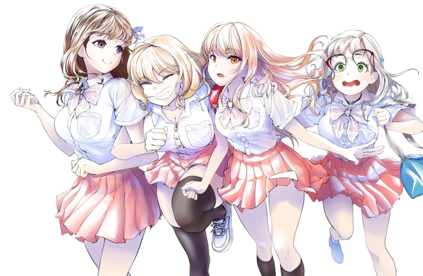 anis, rapi, neon, and marian (goddess of victory: nikke) drawn by nagi412