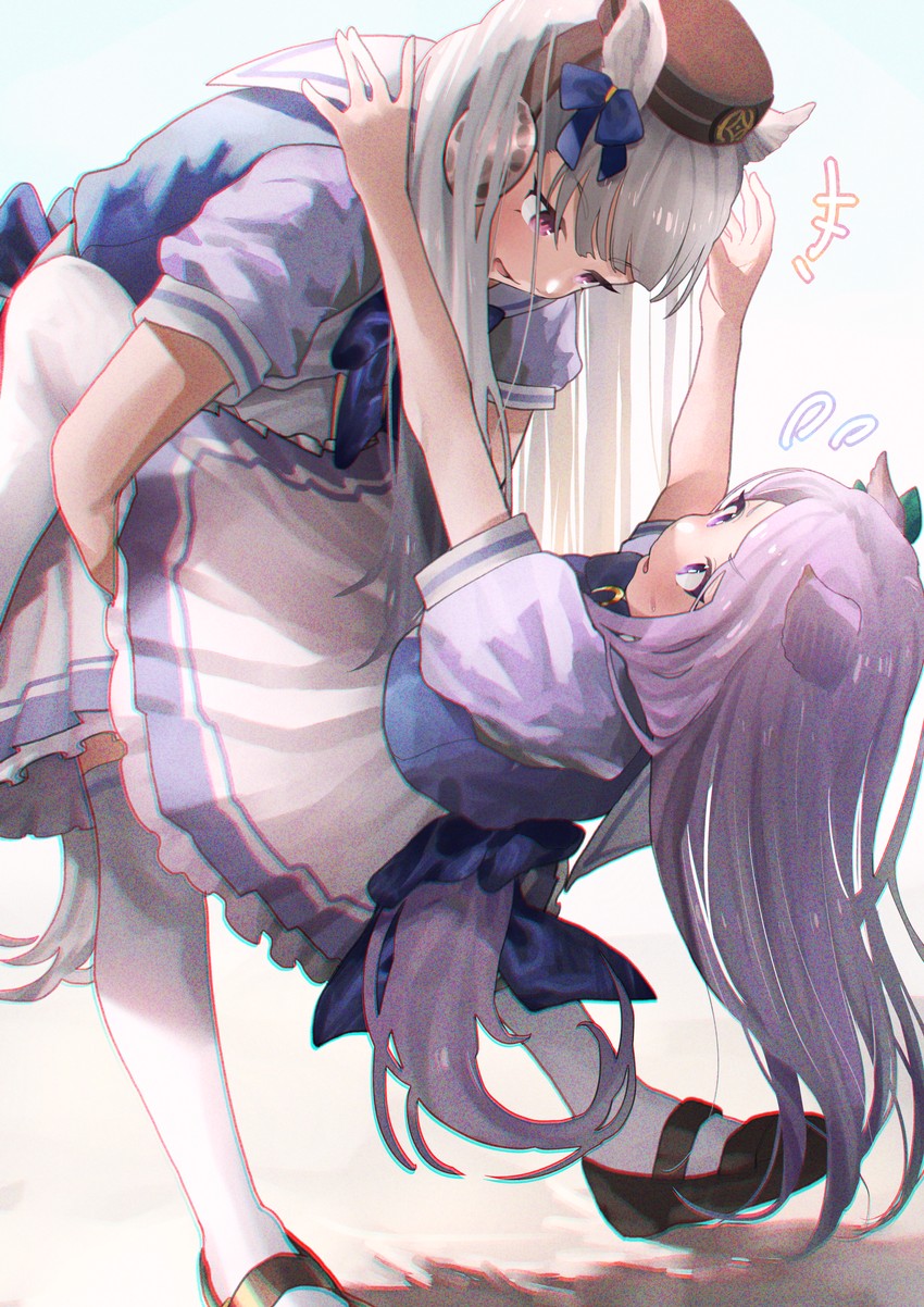 gold ship and mejiro mcqueen (umamusume) drawn by ningen_mame